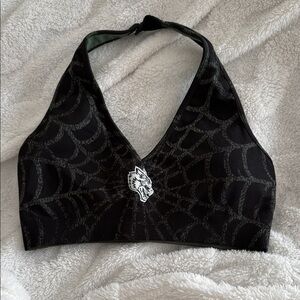 Darc Sport Black and Gray Crop Top